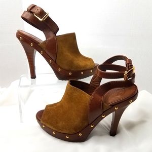 Tory Burch Studded Suede Heels